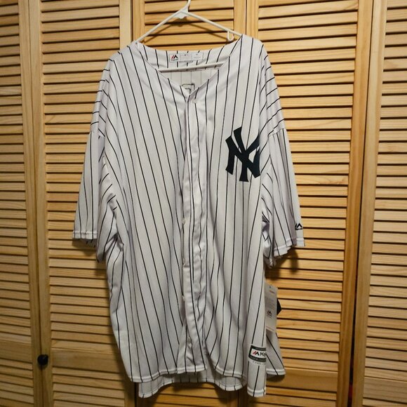 Men's Majestic Judge New York Yankees Big & Tall Cool Base Player Jersey 5XL MLB - Picture 2 of 6